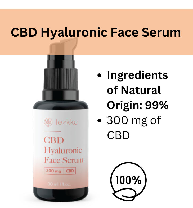 Le-kku Hialurono serumas su CBD 30 ml