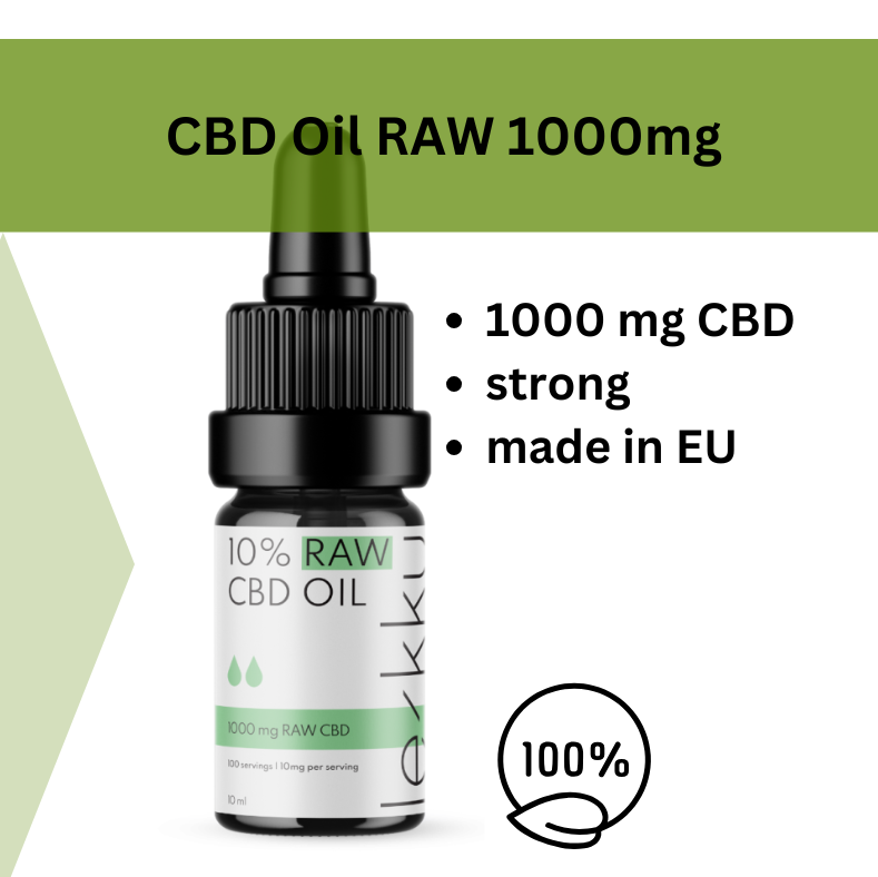 RAW CBD aliejus 10% Lekku